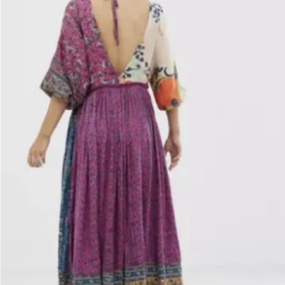NWT ($198) GORGEOUS!! Free People What You Want Maxi Bohemian Dress Size Large - Picture 6 of 13
